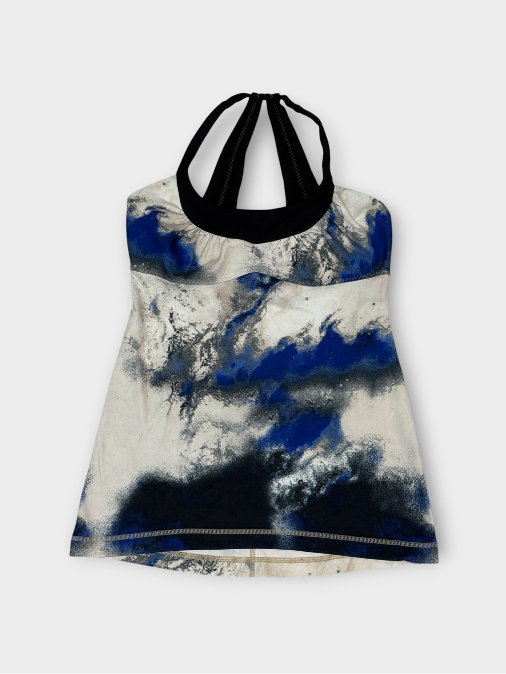 Lululemon Abstract Marble Print Halter Tank Size 6
